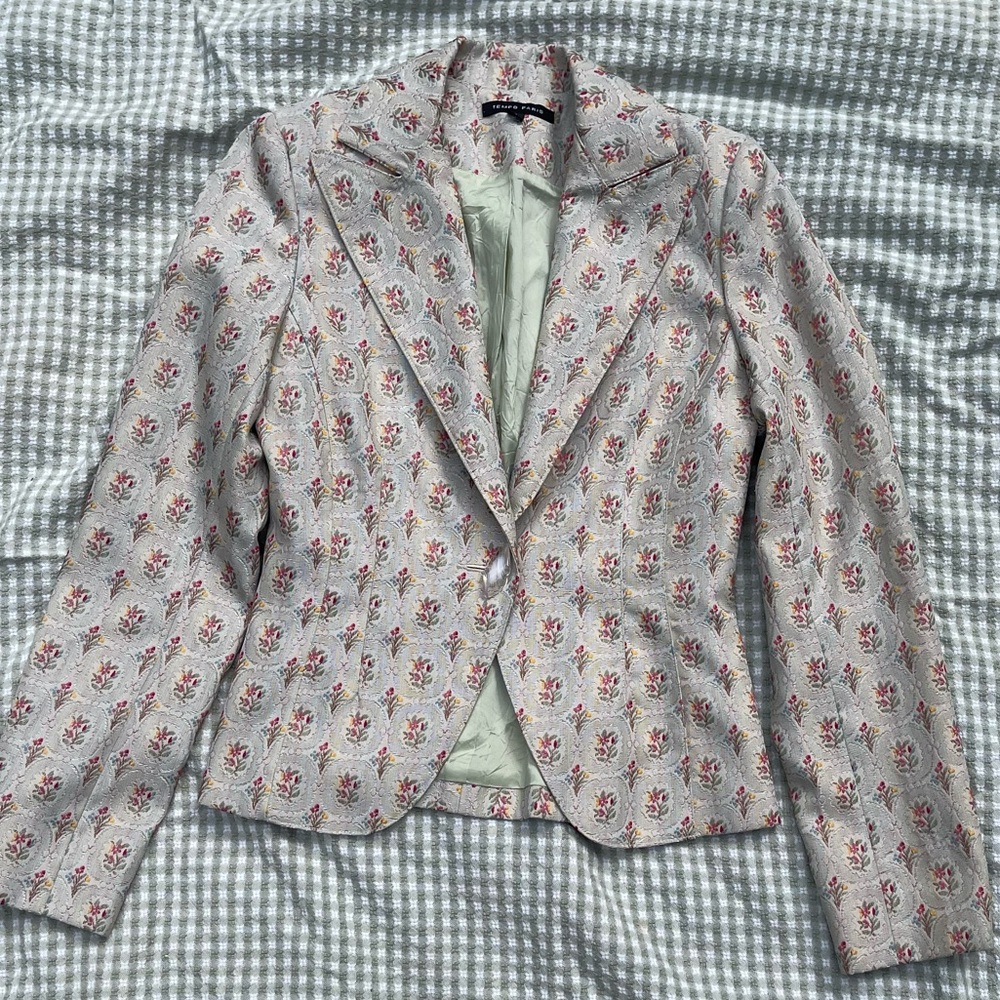 Vintage Tempo Paris Floral Blazer